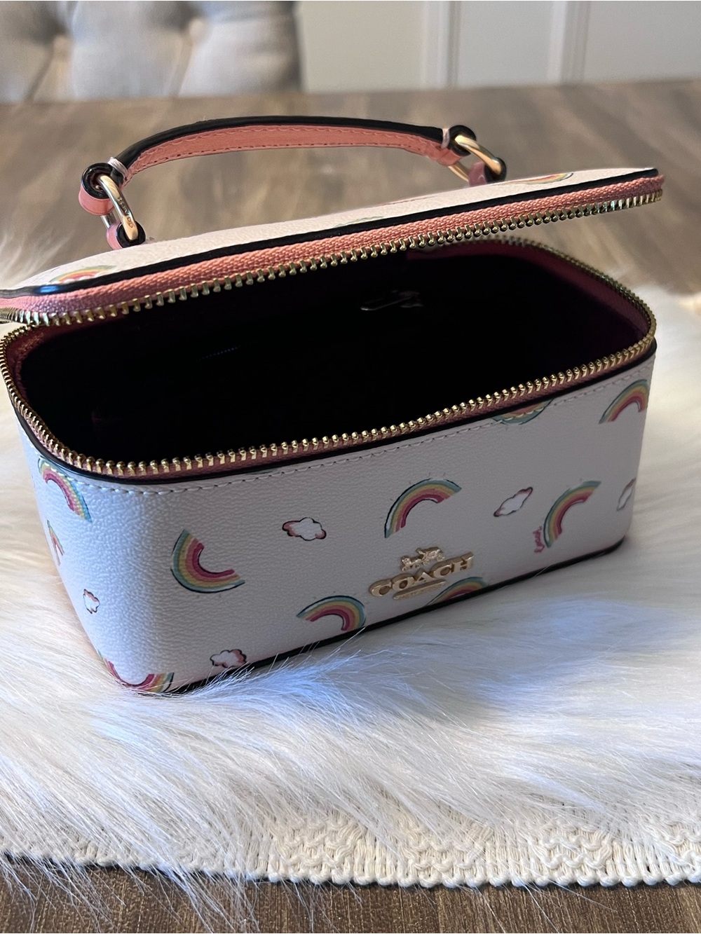 Coach All Over Rainbow Jewelry/Vanity Case - Picture 8 of 9